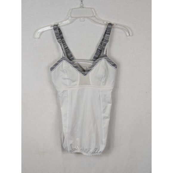 Lululemon Light It Up Tank Top White Women's Size 6 - Picture 1 of 9
